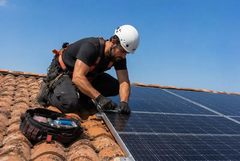 Maintenance et monitoring de panneaux solaires à la Coucourde