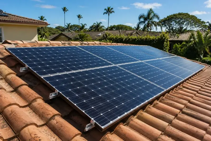 Installation de panneaux solaires à la Coucourde